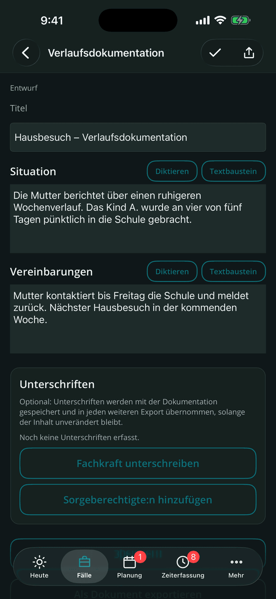 Dokumentation in jeder Form